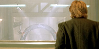 Daniel gets his first view of the Stargate